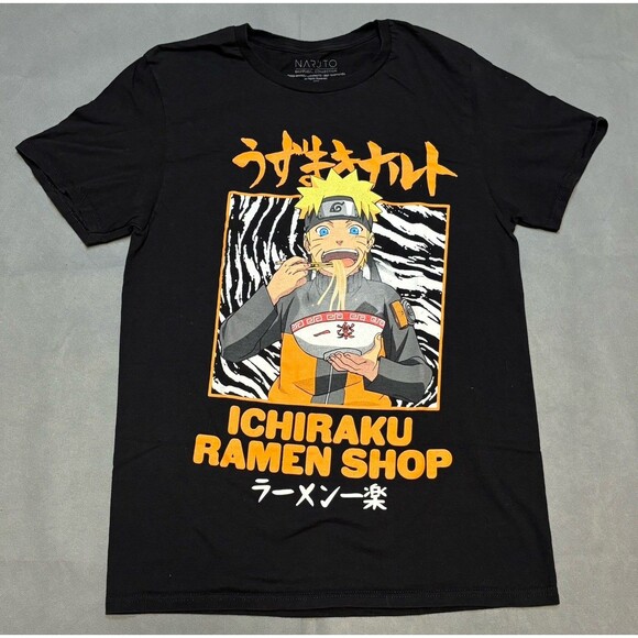 Naruto Shippuden Collection T-Shirt Men Size Medium Ichiraku Ramen Shop - Picture 1 of 6